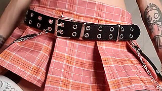 Sweet Slut in Stockings and Small Thongs