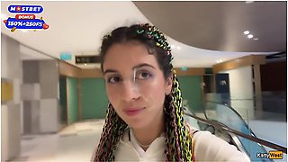 Blowjob In Public Toilet At A Shopping Mall - Public Cumwalk - Katty West
