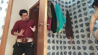 My stepsis in the shower want sex with me in the bathroom