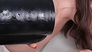 Hot MILF Milks Him Dry with a Machine - 5 Massive Cumshots in a Row