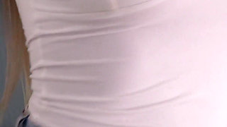 Horny Bimbo Stepsister Gets Mouth Filled with Cum by Stepbrother at Parents House