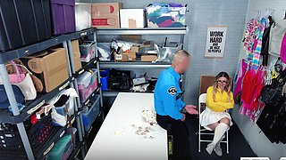 Busty Aria & sultry London get naughty in tight unifs