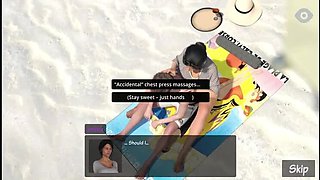 StepMom Blowjob on Beach - Scandalous MILF Affair with Big Tits BBW