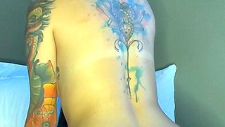 Blonde tight pussy babe solo toy fun in glamour masturbation