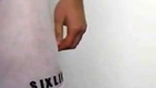 Twink's Webcam See-Through Mesh Cum Show