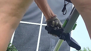 Gaping Wet Yardwork Cunt