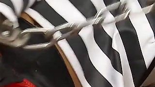 Babes in Uniform Scene 3 Busty Brunette Tammie Lee Fucks Her Pussy with a Dildo in Her Cell