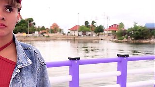 Curvy Thai MILF amateur gets picked up