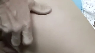 Doctor's Exam Table Fuck - Curly Blonde in a Blue Satin Corset Bent Over by the Doc