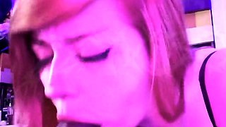 emo girl gags on cock (LOTS OF DROOL/SPIT)