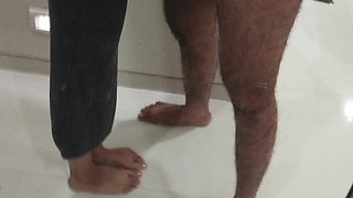 Boss and secretary. Old young. Boss fucked young secretary and cum twice. Handjob cock. Masturbation