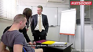 Valentina Nappi Kinky Large Butt Italian Teacher Gets Coarse Double Penetration In School Trio