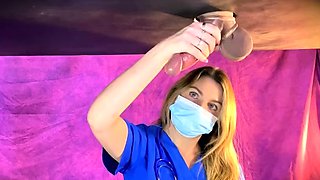 Kittybegood - Hot Blonde Nurse Drains Big Cock And Balls In