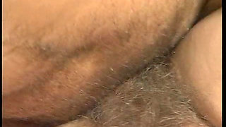 Slutty granny gets hairy pussy fucked and big boobs jizzed on