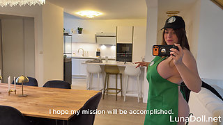 Facefucking, Deep throat, Pussy Licking And Rough Sex With The Big Ass Barista And Her Big Boobs - Luna Doll