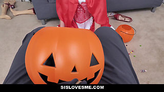 Step Sister Katie Kush Bounces on Her Stepbrothers Cock as She Cums Over and Over - Sislovesme