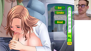 First Date Sex Game - Gameplay Blowjob in the car on the first date