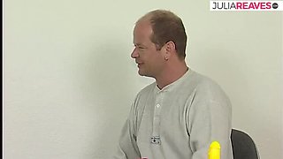 Blonde Retro Babe Sucks Huge German Cock and Rides Hard