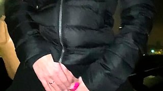 He's playing with a sex toys inside my pussy just after