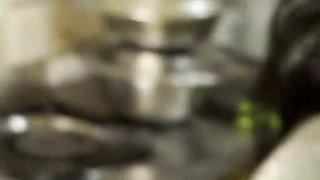 Hot Desi Aunty Giving Risky Blowjob to Nephew in Kitchen - Homemade