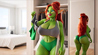 Green Elf’s Sexy Gym Day – Workout, Sweat & Cozy Recovery