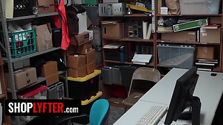 Curvy Babe Regretted Stealing When The Officer Took Her To The Backroom - Blair Williams