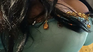 Hot wife in costume squirts all over floor