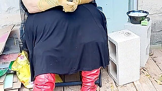 Bat Girl Is Taking a Smoke Break in Her