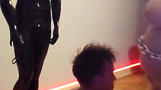 Hardcore BDSM Gangbang. Men Fuck Woman Tied to Chains and Bed.gangbang.