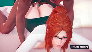 Thicc Redhead Professor Crawls Into Your Office Fantasy Glasses on, Shirt Tight, Attitude Naughty