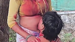 Hot Indian Desi Couple Holi Special Romance