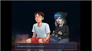 Eve Is Surprised By Anon's Huge Monster Dick - Summertime Saga Gameplay
