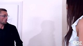 Samia Duarte's Blowout Sale: Lingerie-Clad Salesgirl's Ass & Pussy Filled
