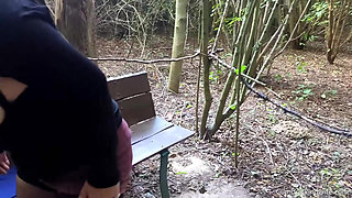 Cum Station for Many Guys in a Public Park