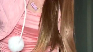 Jess Silk Rides Dildo