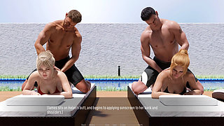 Shared Desire: Sexy Hot Wives in Bikini by the Pool - Episode 10