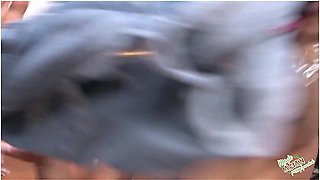 Asian Lesbian And Her Black Friend Fuck A Redhead In A Superb Threesome