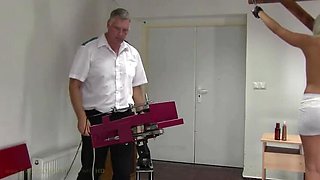 Naomi Nevena Spanking Machine - Bare Back Whipping