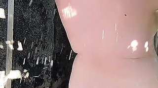 Outdoor Shower Oral Sex Couple