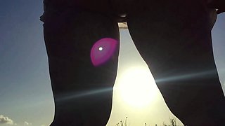 Stacked brunette goes solo toys and masturbation