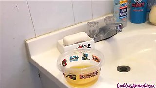 Goddess Amanda Pee Worship - MILF Pissing Fetish Toilet Instructions