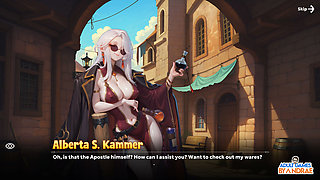 Isekai: Waifu Overlord Gameplay Part 6 - Alberta S. Kammer Foot Jerking H-Scene