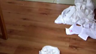 Amateur MILF Wanilianna Kitchen Fuck in Pink Stockings HD