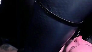 Strap-on Suck and Facesitting in Latex Catsuit Femdom Video