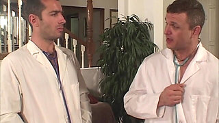 Blonde MILF Nurse Takes Doctor Deep in Doggy