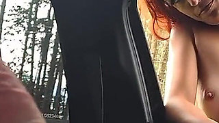 Flash Cock to a Girl in the Car!