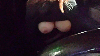 Italian Horny Big Tits Artemisia Love Driving Around at Night and Showing Her Big Juicy Boobs for You