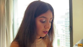 Brunette Katty West Begs Neighbor to Fuck Softer, He Pounds Her Hard Instead