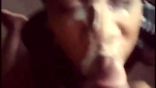 Ebony Amateur's Massive Facial