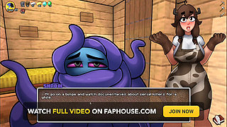 Hornycraft milking big boobs furry animation